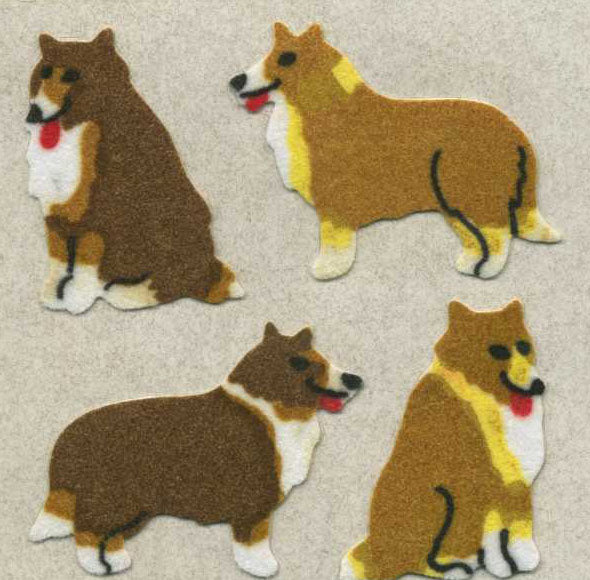 Roll of Furrie Stickers - Collies
