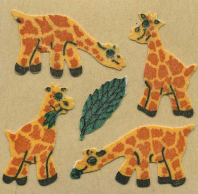 Roll of Furrie Stickers - Giraffes