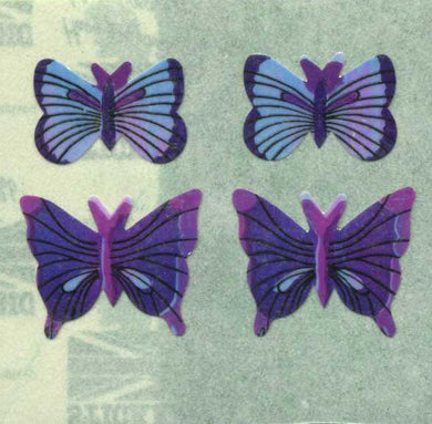 Roll of Pearlie Stickers - Blue Butterflies