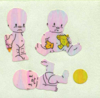 Roll of Pearlie Stickers - Sad Babies