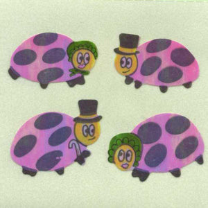 Roll of Pearlie Stickers - Ladybird