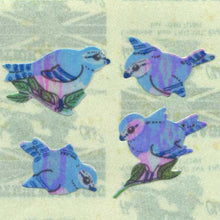 Load image into Gallery viewer, Roll of Pearlie Stickers - Blue Birds