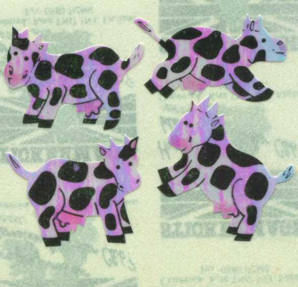 Roll of Pearlie Stickers - Cows