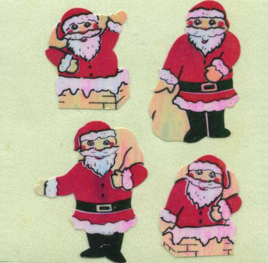 Roll of Pearlie Stickers - Mini Santas