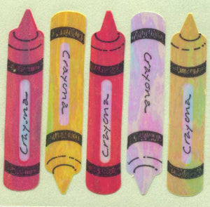 Roll of Pearlie Stickers - Crayons