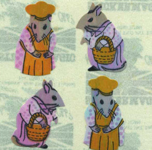 Roll of Pearlie Stickers - Mr & Mrs Mouse