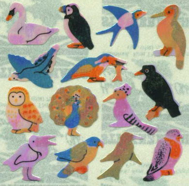 Roll of Pearlie Stickers - Micro Birds