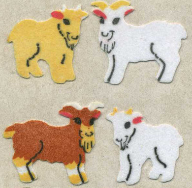 Roll of Furrie Stickers - Goat Kids