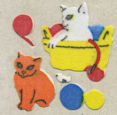 Roll of Furrie Stickers - Kittens Playing