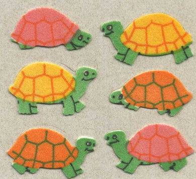Roll of Furrie Stickers - Multi Coloured Tortoises