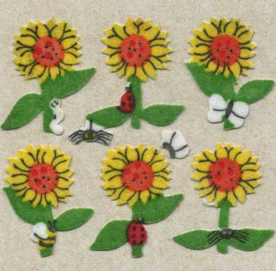 Roll of Furrie Stickers - Sunflowers