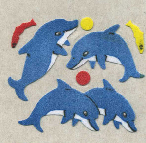 Pack of Furrie Stickers - Dolphin & Fish