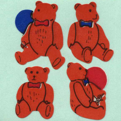 Roll of Paper Stickers - Traditional Teddies