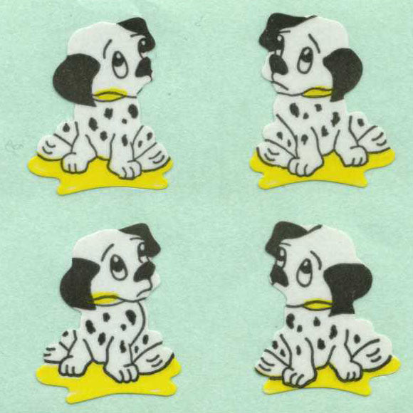 Roll of Paper Stickers - Dalmatian Puppies