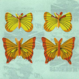 Roll of Paper Stickers - Yellow Butterflies
