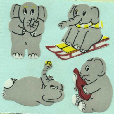 Roll of Paper Stickers - Elephants
