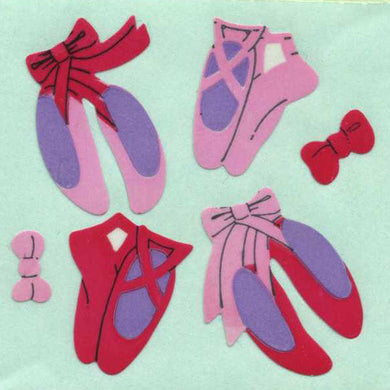 Roll of Paper Stickers - Ballet Shoes