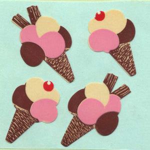 Roll of Paper Stickers - Ice Creams