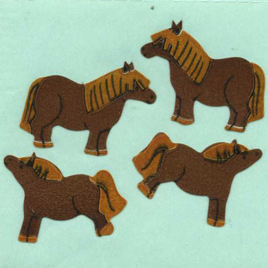 Roll of Paper Stickers - Ponies