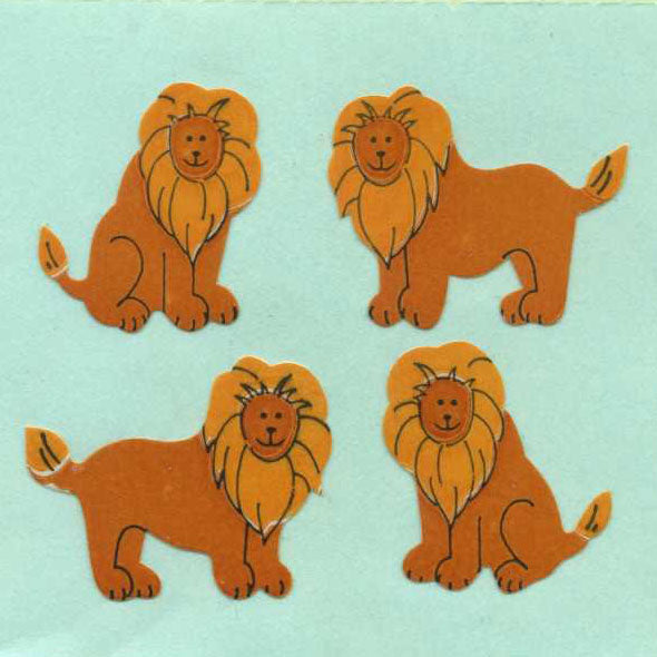 Roll of Paper Stickers - Lions
