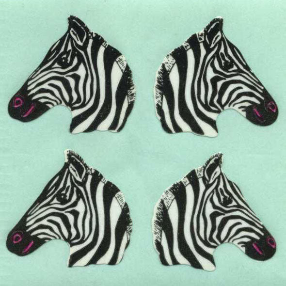 Roll of Paper Stickers - Zebras