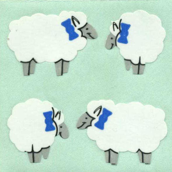 Roll of Paper Stickers - Sheep