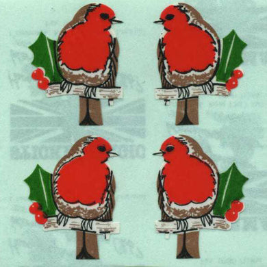 Roll of Paper Stickers - Robins