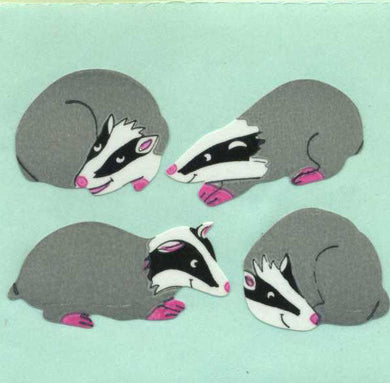 Roll of Paper Stickers - Badgers