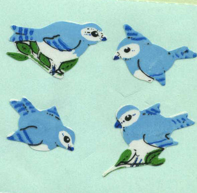 Roll of Paper Stickers - Blue Birds