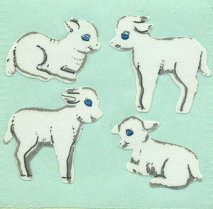 Roll of Paper Stickers - Lambs