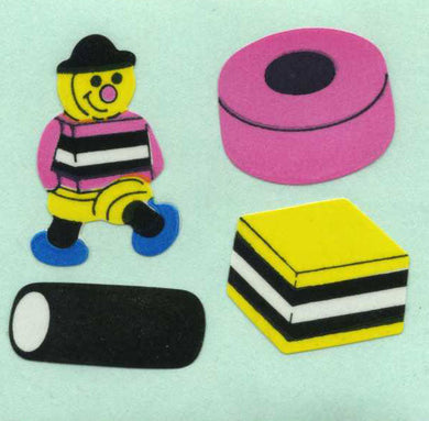 Roll of Paper Stickers - Liquorice Allsorts