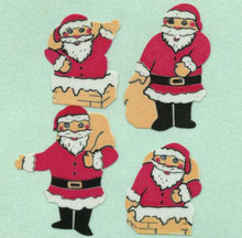 Load image into Gallery viewer, Roll of Paper Stickers - Mini Santas