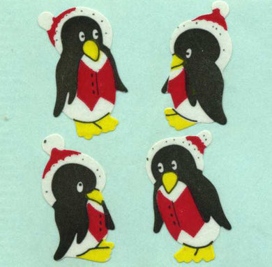 Roll of Paper Stickers - Winter Penguins