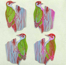 Load image into Gallery viewer, Roll of Pearlie Stickers - Woodpeckers