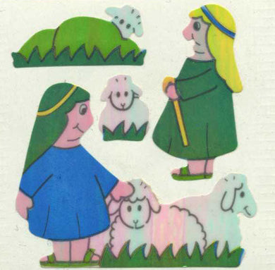 Roll of Pearlie Stickers - Little Shepherds