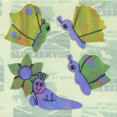 Roll of Pearlie Stickers - Butterflies