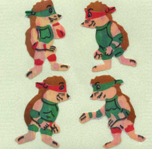 Load image into Gallery viewer, Roll of Pearlie Stickers - Ninja Hedgehog