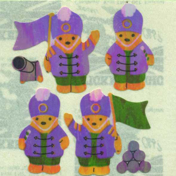 Pack of Pearlie Stickers - Soldier Teddies – Stickermagic UK