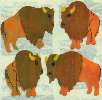Roll of Pearlie Stickers - Buffaloes