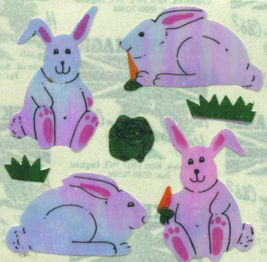 Roll of Pearlie Stickers - Bunny & Carrot