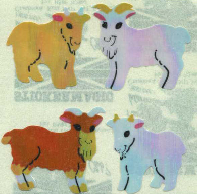 Roll of Pearlie Stickers - Goat Kids