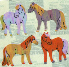 Load image into Gallery viewer, Roll of Pearlie Stickers - Dartmoor Ponies