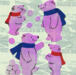 Pack of Pearlie Stickers - Polar Bear