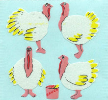 Load image into Gallery viewer, Roll of Paper Stickers - Turkeys