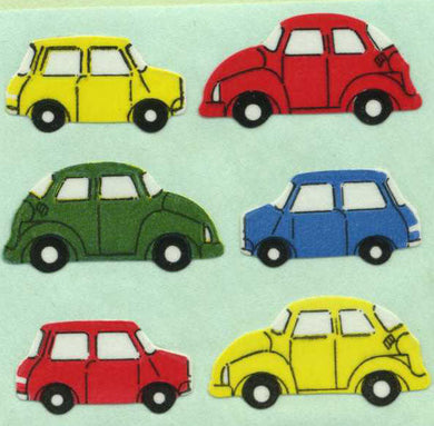 Roll of Paper Stickers - Vintage Cars