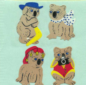 Roll of Paper Stickers - Funny Koalas
