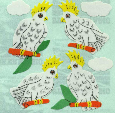 Roll of Paper Stickers - Cockatoos