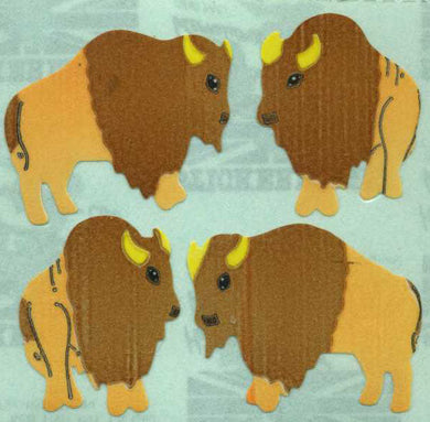 Roll of Paper Stickers - Buffaloes