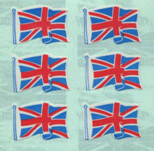 Load image into Gallery viewer, Roll of Paper Stickers - Union Jacks X 6