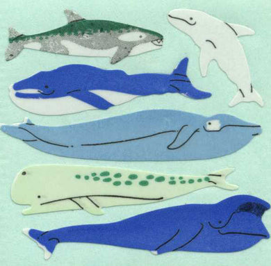 Roll of Paper Stickers - Micro Whales